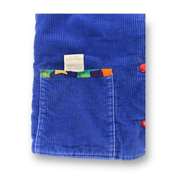 Country Clothiers Kids Cat Corduroy Snap Button Jacket Size Large - Picture 11 of 12